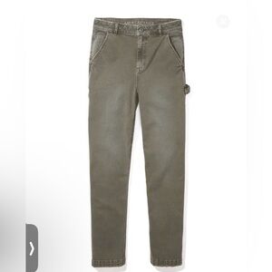 Americans Eagle Stretch Highest Waist '90s Boyfriend Pant - OLIVE